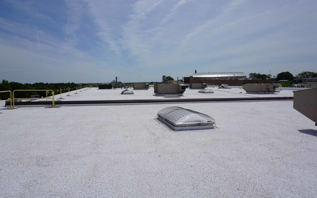 large white commercial roof