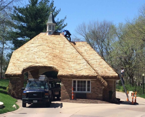 Custom Cedar Shake With Steam Vent Shingles