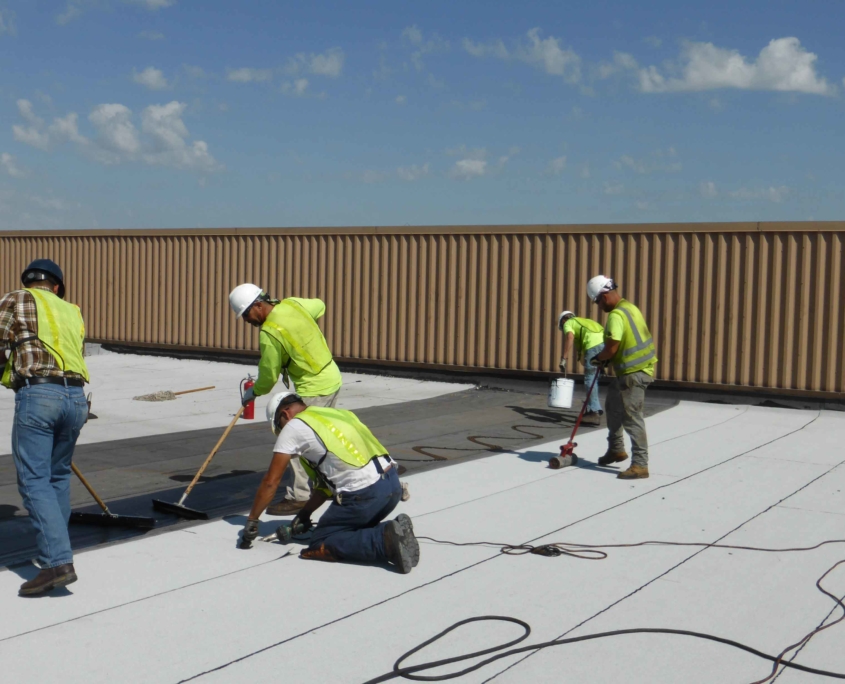 Installing Cap Sheet on SBS Roof