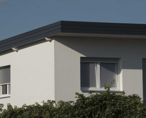 residential house with flat roof